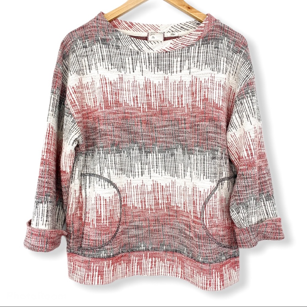 Anthropologie Postmark Soundwaves Pullover Sweater
